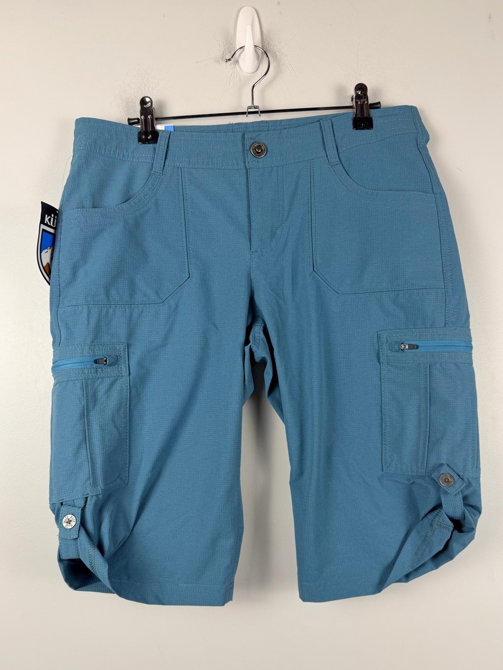 New KรHL Womens Horizon Short 11" Inseam in AERO BLUE size 8